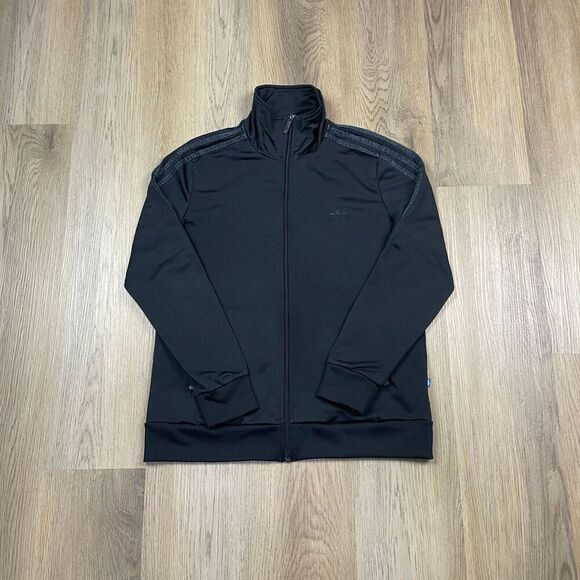 Adidas Jacket Mens Large Black Trefoil 40th Anniversary Zip Track Sports - Picture 1 of 14